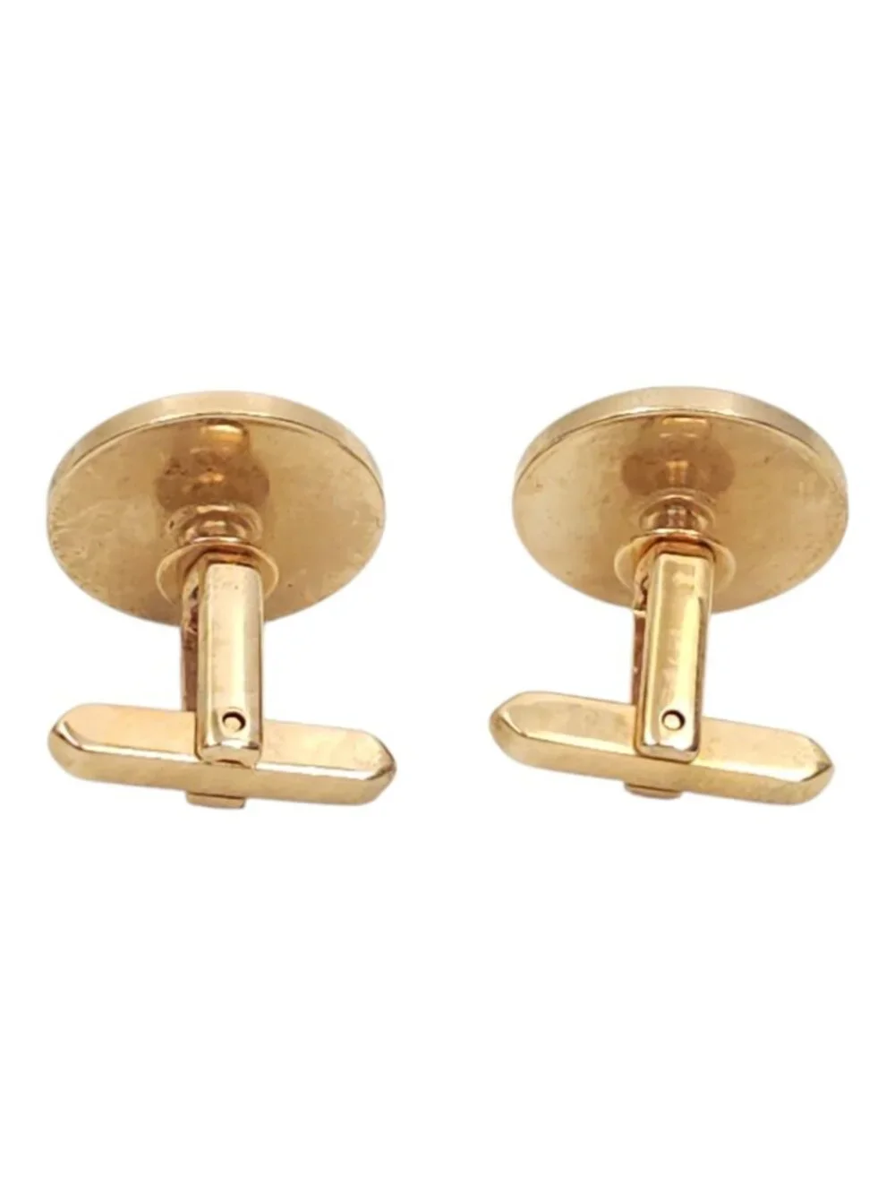Hickok Gold Tone Cone Spike Cufflinks Mid Century Retro Mens Suit Jewelry Gift